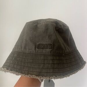 All Saints | Unisex London Frayed Edge Bucket Hat | New With Tag